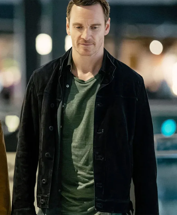 The Agency Michael Fassbender Black Velvet Jacket