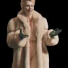 The Apprentice Maria Bakalova Fur Beige Coat 1