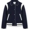 The Burbs 2026 Keke Palmer Blue Bomber Jacket
