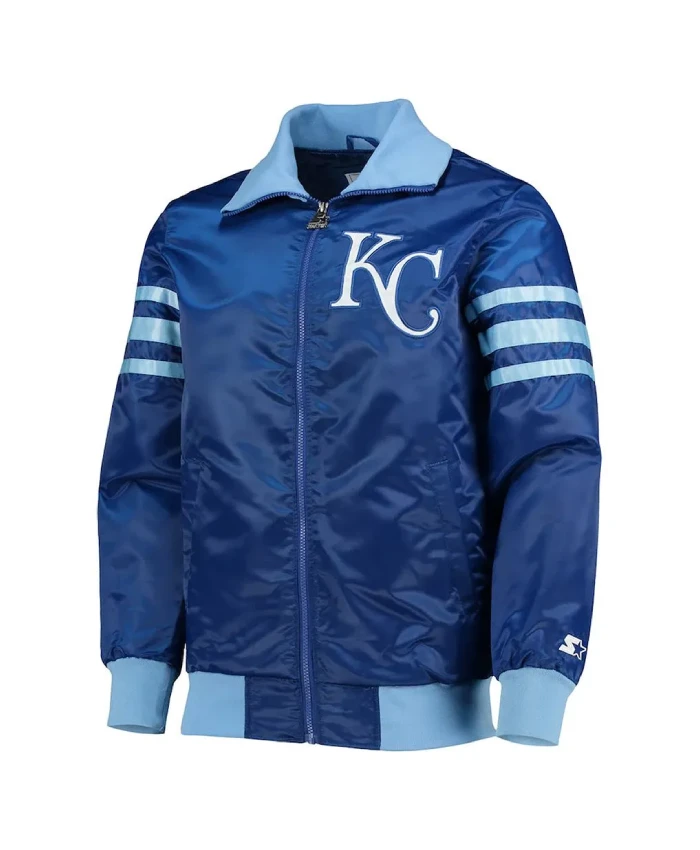 The Captain II Kansas City Royals Satin Blue Jacket