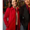 The Christmas Spark 2025 Ali Cobrin Red Wool Coat
