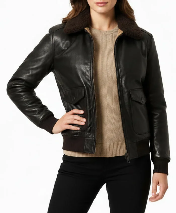 The Crow Girl S02 Jeanette Kilburn Flight Jacket Womens