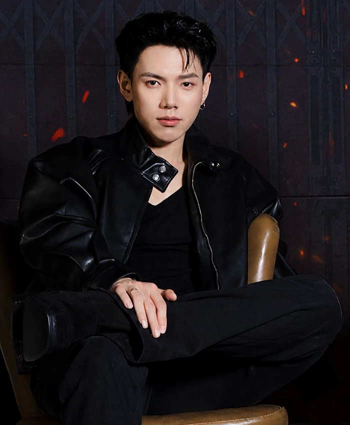 The Debt 2026 Daou Pittaya Black Asymmetric Leather Jacket
