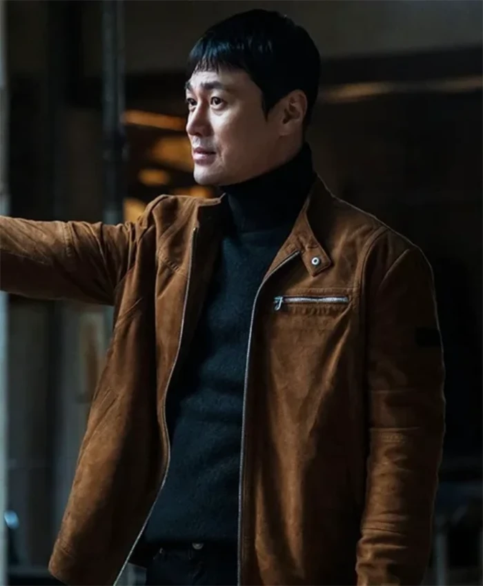 The Defects 2025 Choi Young-joon Brown Suede Jacket
