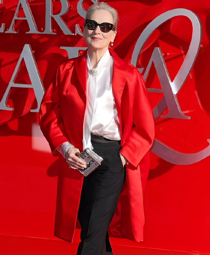 The Devil Wears Prada 2 Premiere Meryl Streep Red Coat