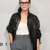 The Diplomat Special Screening Keri Russell Black Leather Jacket