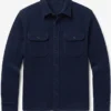 The Division Shirt Navy Wool Jacket