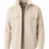 The Division Shirt Off White Wool Jacket