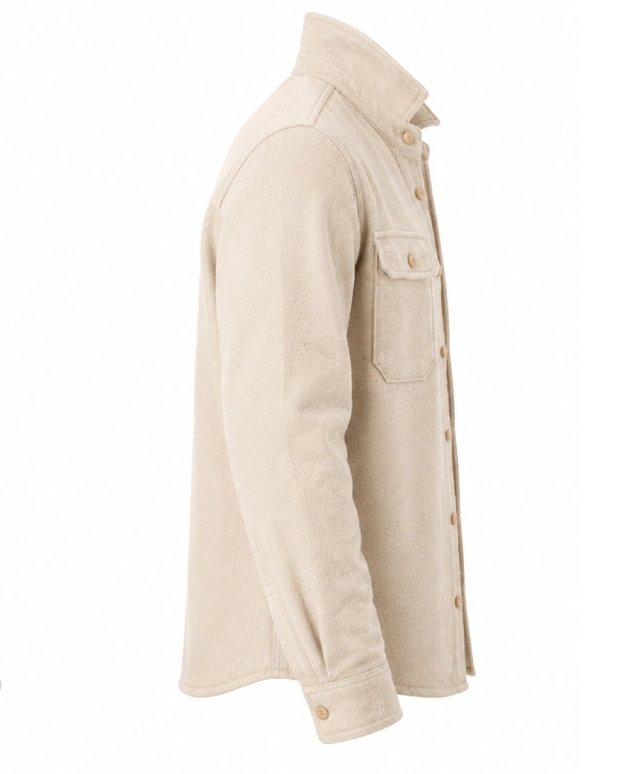 The Division Shirt Off White Wool Jacket Sale