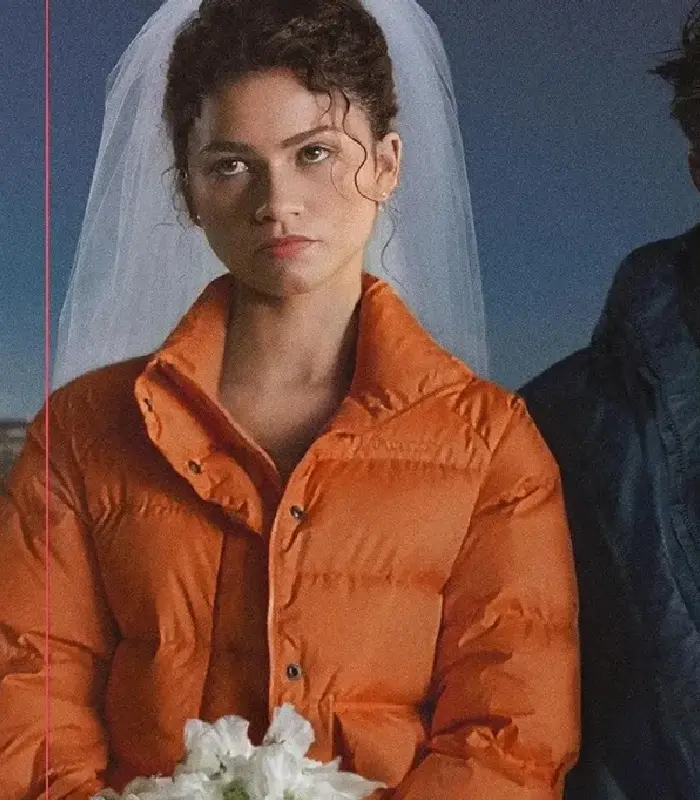 Alternative view of Zendaya The Drama Orange Puffer Jacket