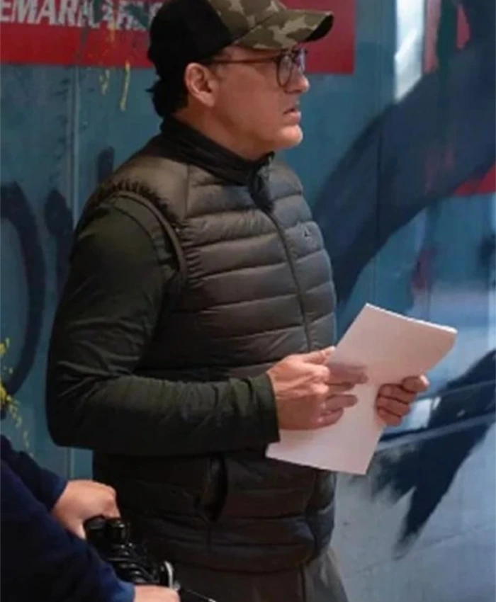 The Electric State 2025 Anthony Russo Black Puffer Vest