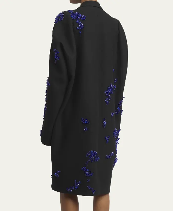 The Equalizer S05 Embellished Queen Latifah Black Coat