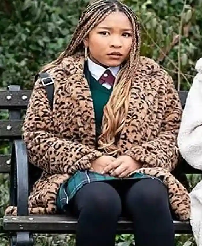 The Equalizer S05 Laya DeLeon Hayes Leopard Coat