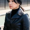 The Equalizer S05 Melody Bayani Cropped Biker Jacket