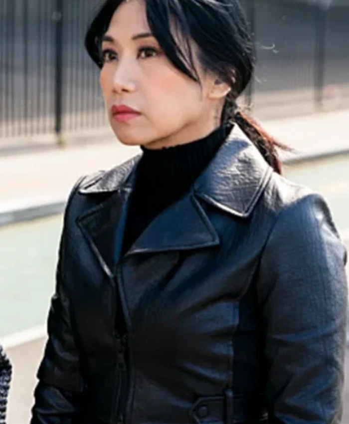 The Equalizer S05 Melody Bayani Cropped Biker Jacket