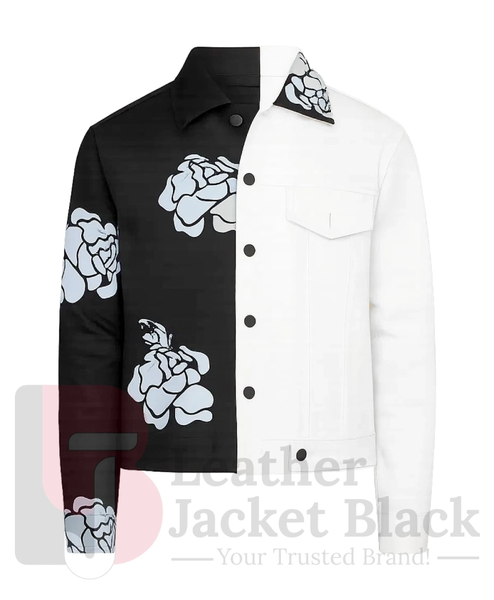 The Equalizer Season 2 Robyn McCall Queen Latifah Black And White Printed Flowers Jacket