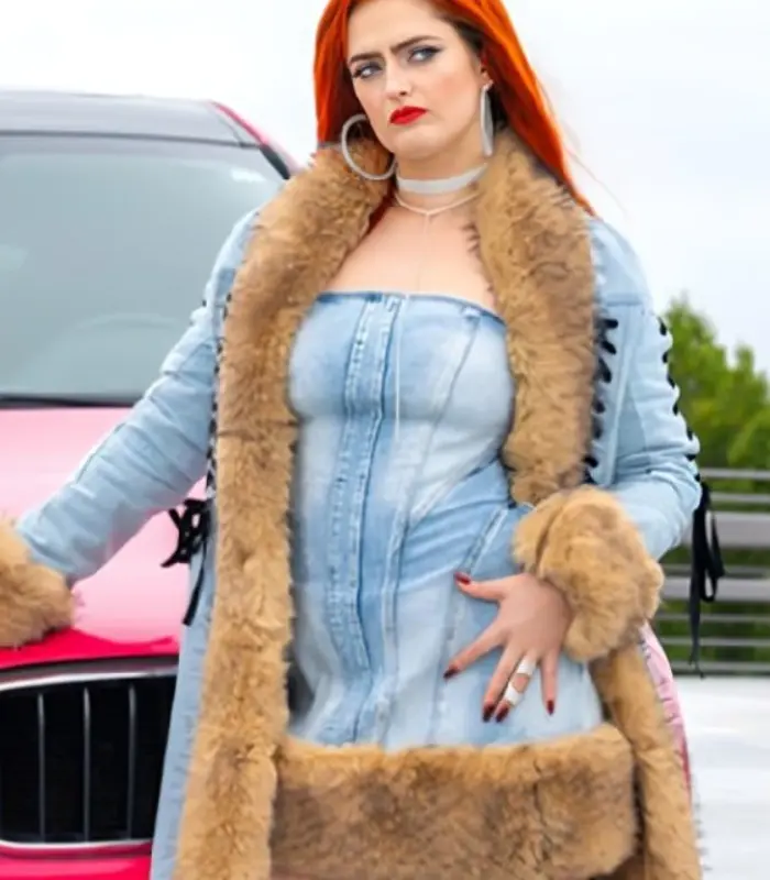 The Fall & Rise of Reggie Dinkins S01 Chloe Troast Denim Coat