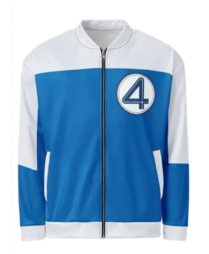 The Fantastic Four First Steps 2025 Blue And White Jacket