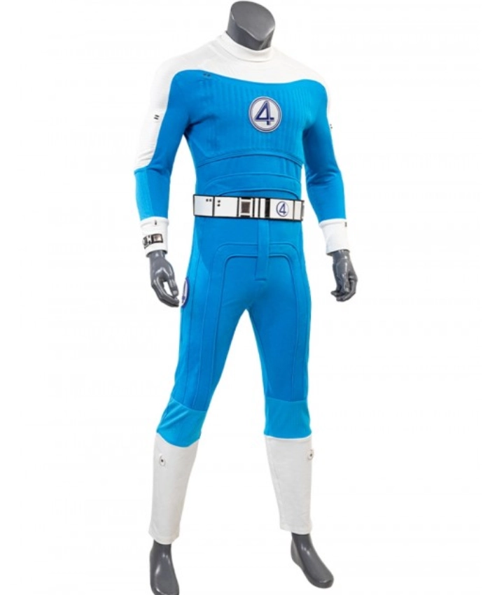 The Fantastic Four First Steps Ben Grimm Blue and White Costume