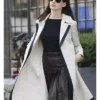 The Intern Anne Hathaway Off White Coat