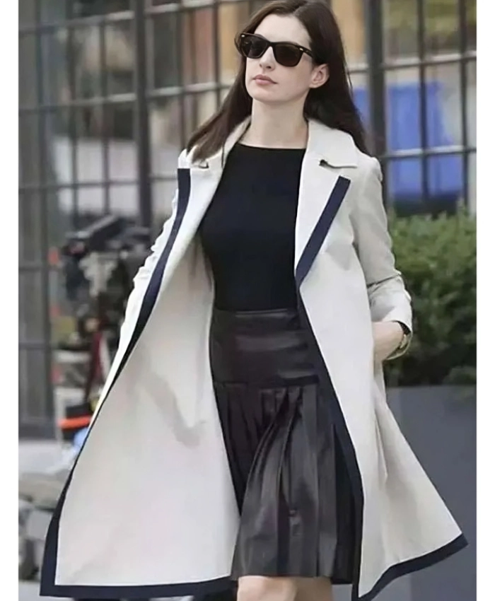 The Intern Anne Hathaway Off White Coat