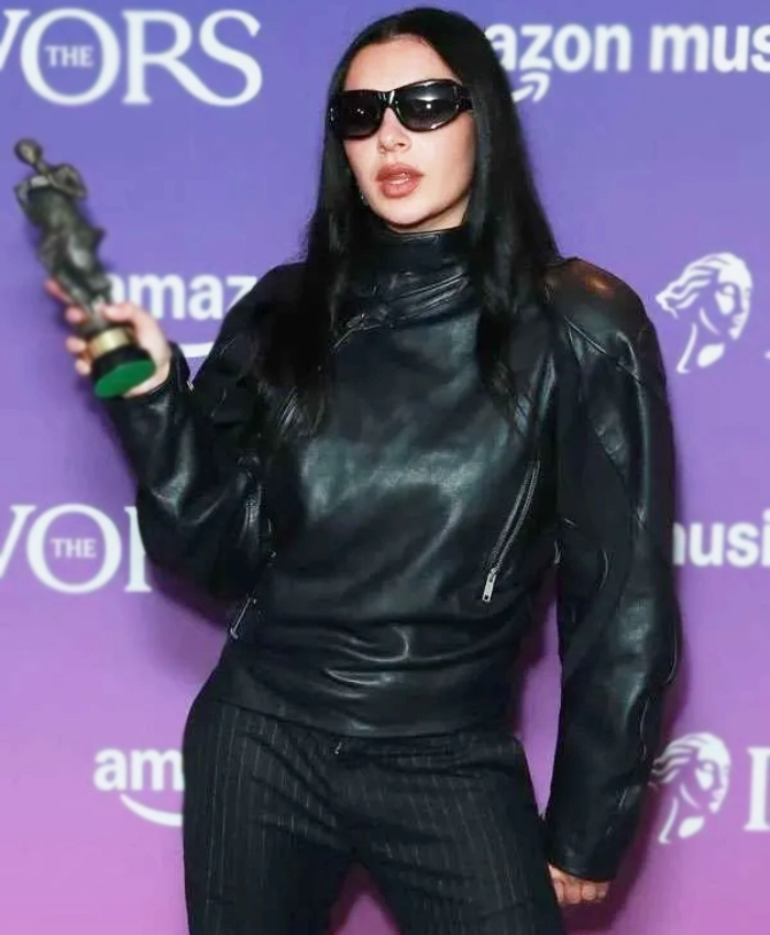 Charli XCX Ivor Novello Awards Black Leather Jacket