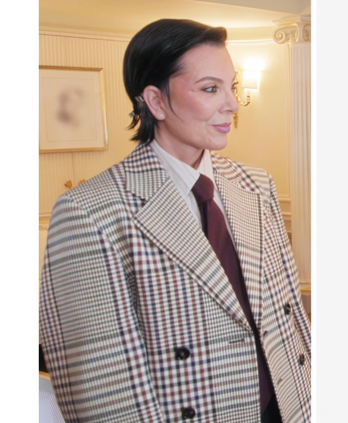 The Kardashians S07 Kris Jenner Checked Blazer