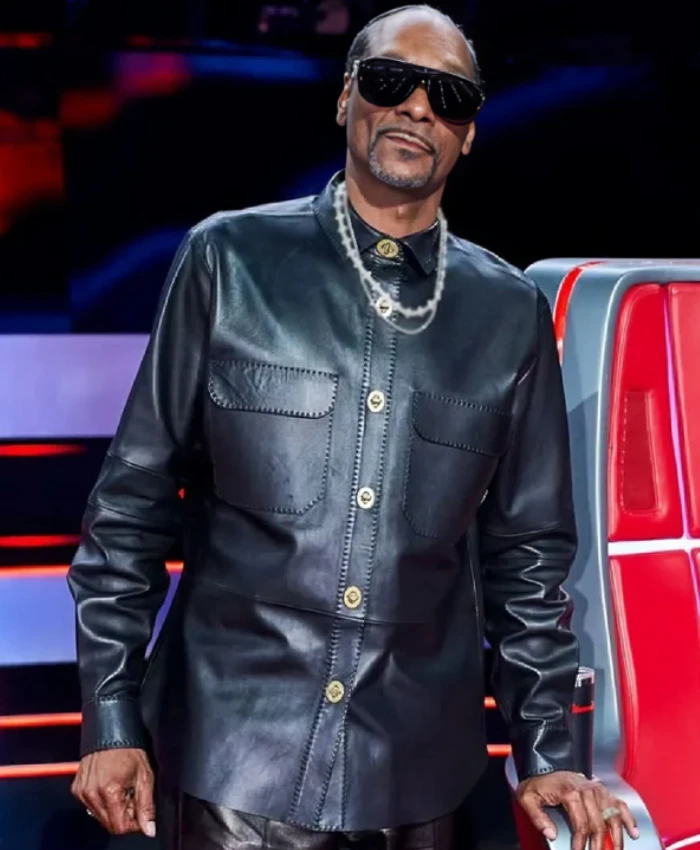 Snoop Dogg The Voice S28 Black Leather Jacket