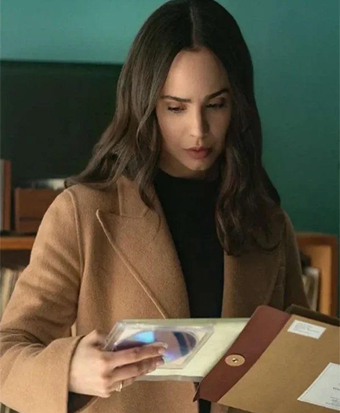 The Life List 2025 Sofia Carson Brown Trench Coat