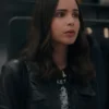 The Life List 2025 Sofia Carson Leather Black Jacket