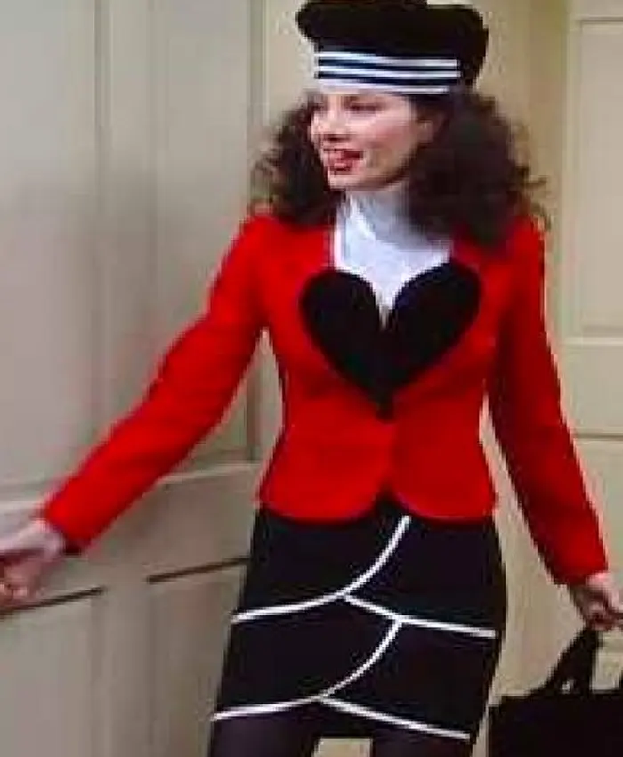 The Nanny 2025 Fran Drescher Red Heart Blazer