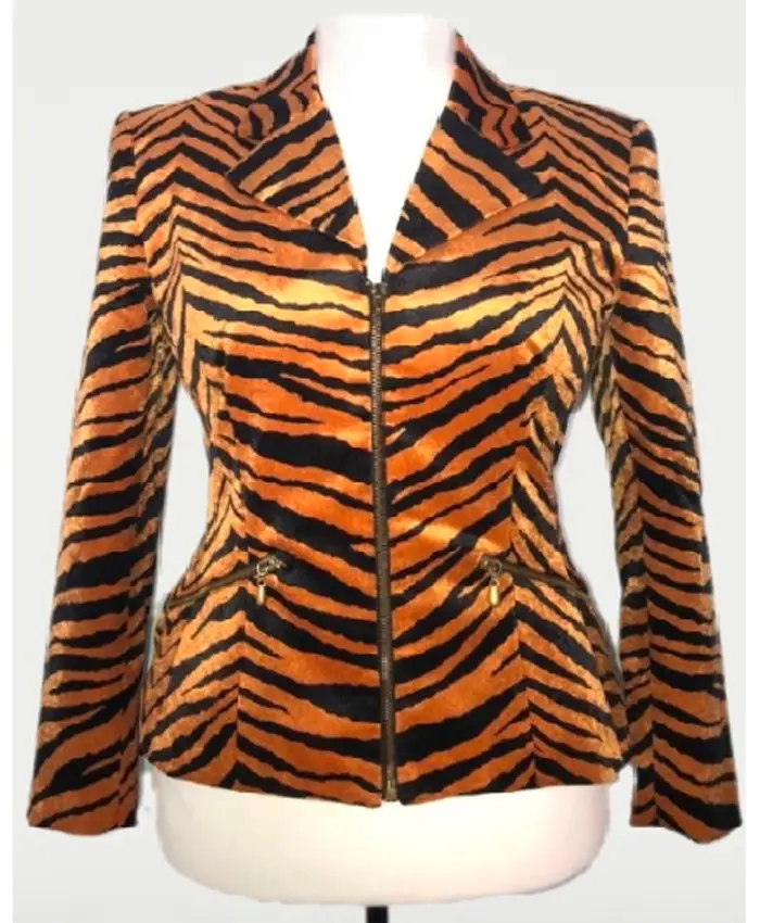 The Nanny S03 Fran Drescher Print Tiger Jacket