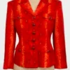 The Nanny S03 Fran Fine Print Snake Blazer