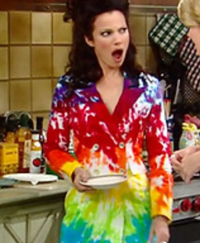 The Nanny S04 Fran Drescher Tie Dye Blazer