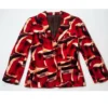 The Nanny S05 Fran Drescher Printed Red Blazer