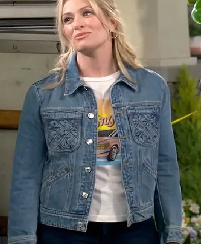 The Neighborhood S07 Beth Behrs Blue Denim Jacket