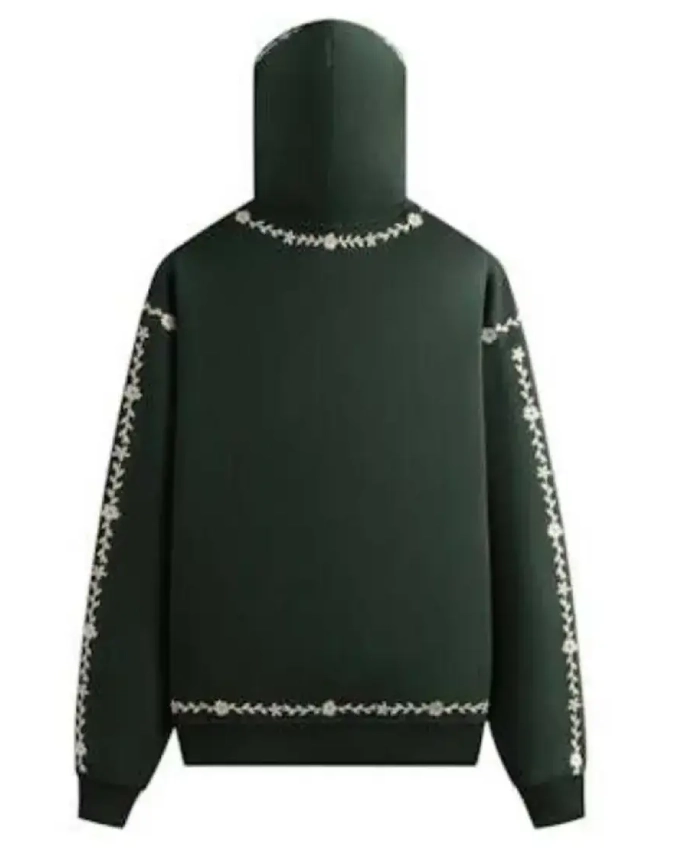 The Neighborhood S8 Marcel Spears Floral Trim Green Hoodie