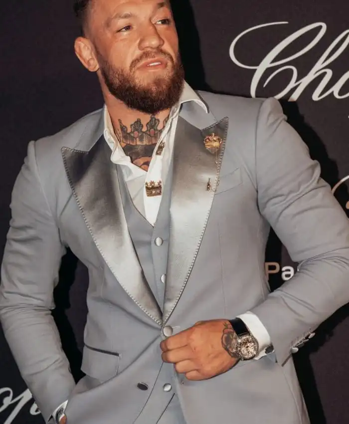 The Notorious Conor Mc Gregor Classic Grey Tuxedo Suit