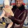 The Notorious Conor Mc Gregor Maroon Shearling Bomber Jacket For Sale