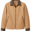 The Odyssey Photocall 2026 Robert Pattinson Tan Wool Jacket
