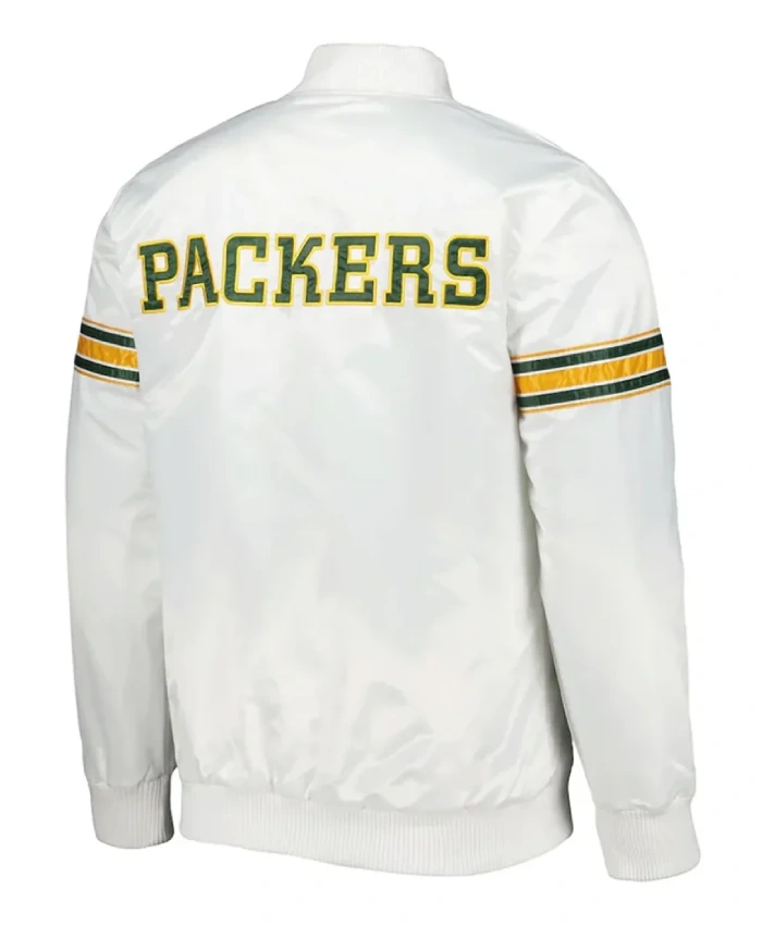 The Power Forward Green Bay Packers White Jacket - Image 2