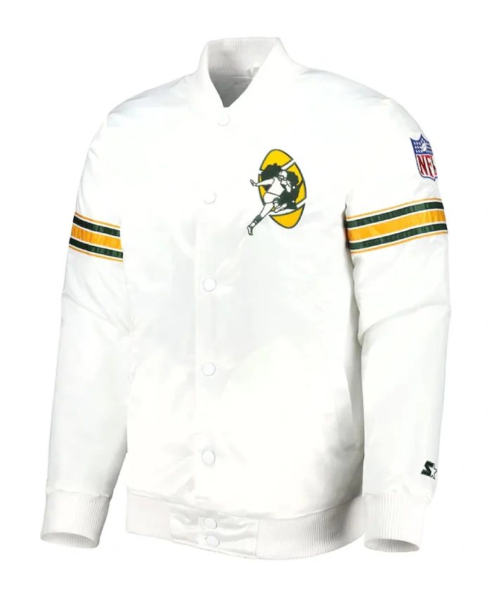 The Power Forward Green Bay Packers White Jacket