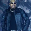 The R and B Tour 2026 Chris Brown Black Leather Jacket