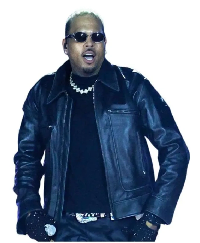 The R and B Tour 2026 Chris Brown Leather Jacket