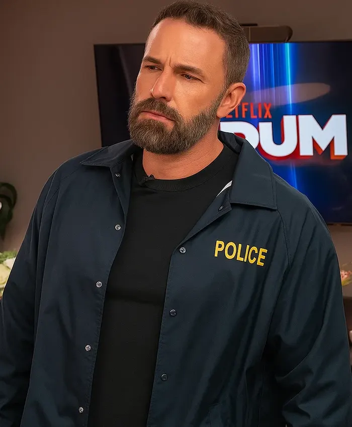 The Rip Ben Affleck Blue Police Jacket