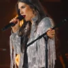 The Road 2025 Jenny Tolman Silver Sequin Fringe Jacket