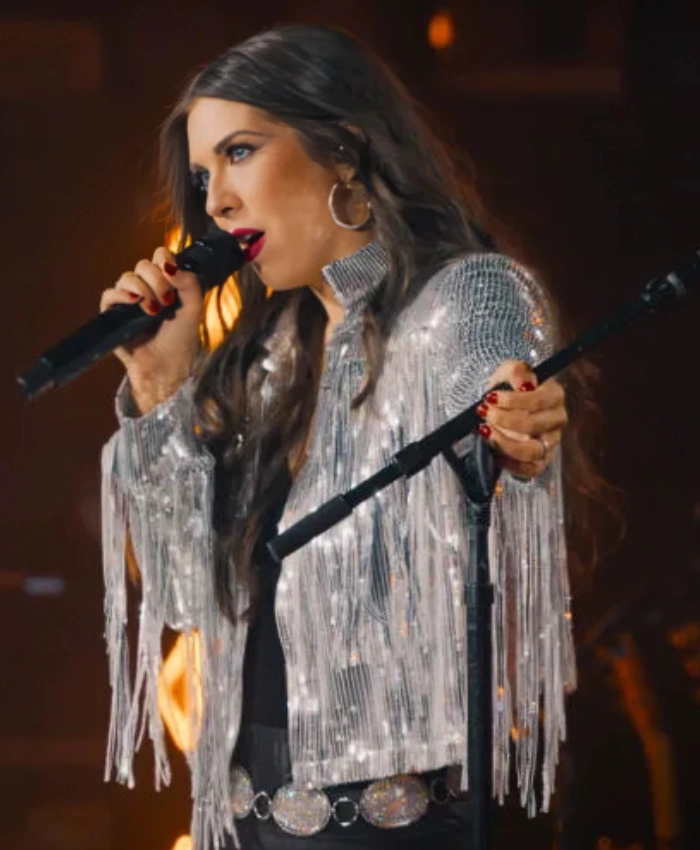 The Road 2025 Jenny Tolman Silver Sequin Fringe Jacket