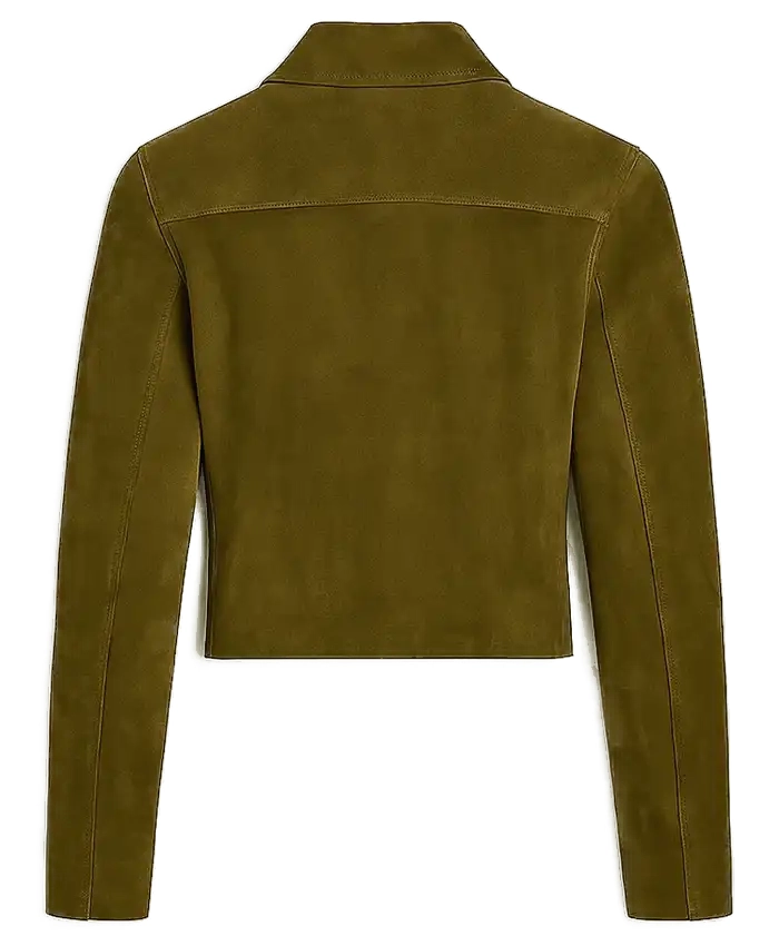 The Rookie Promo Nyla Harper Green Suede Jacket