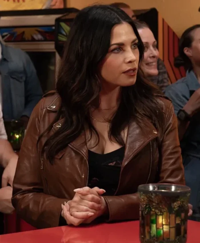 The Rookie S07 Jenna Dewan Brown Leather Jacket