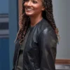 The Rookie S07 Nyla Harper Black Leather Jacket